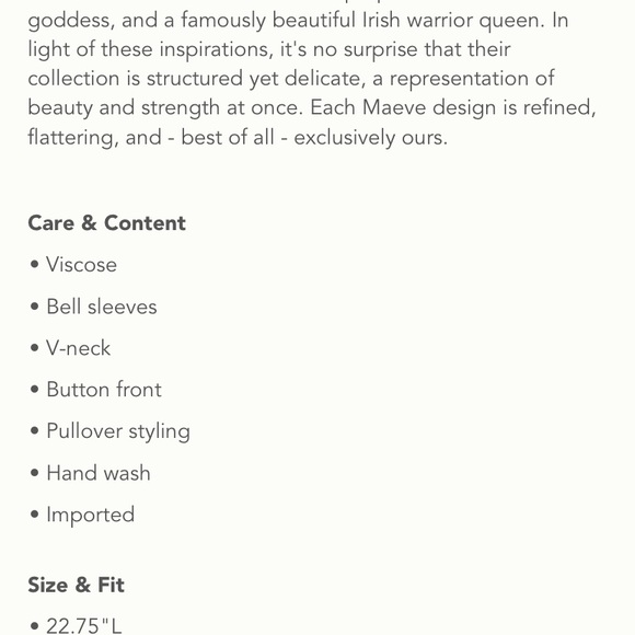 Anthropologie Maeve Percie Blouse Size XS - Picture 6 of 6